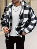 Homme Veste Sherpa Capuche