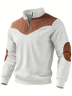 Sweat Maille Côtelée Pour Homme