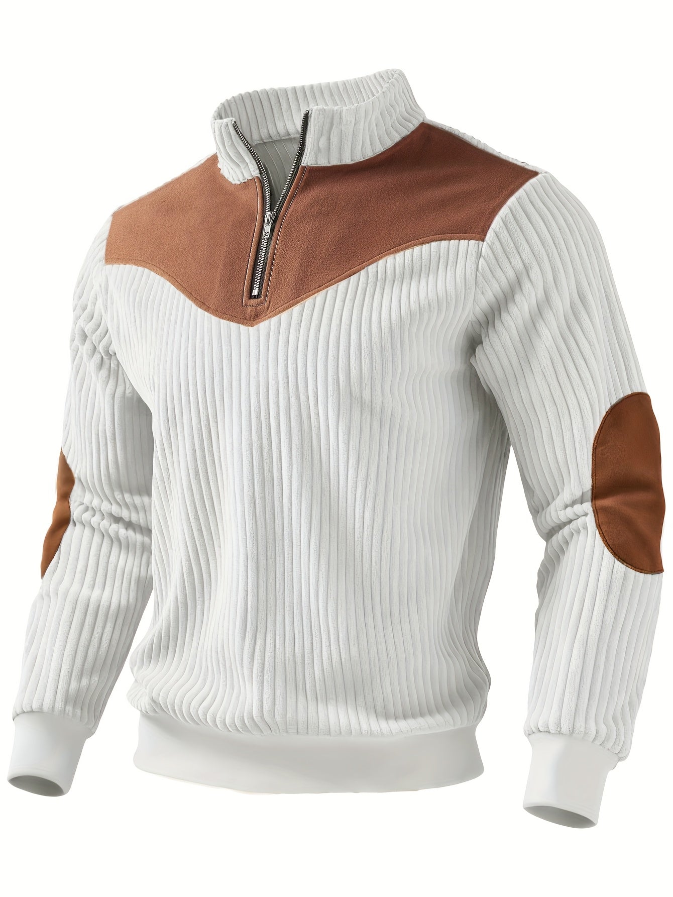 Sweat Maille Côtelée Pour Homme