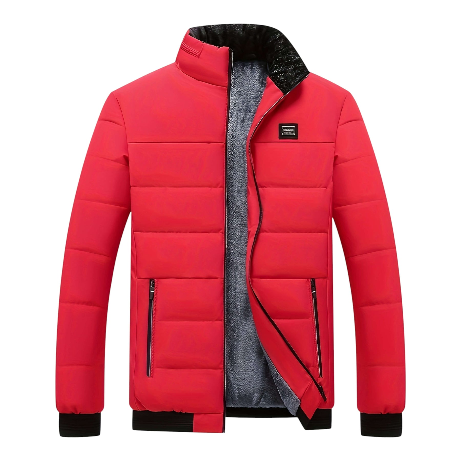 Veste Maille Côtelée Fermeture Zippée Pour Homme