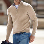 Homme Pull Col Zippé