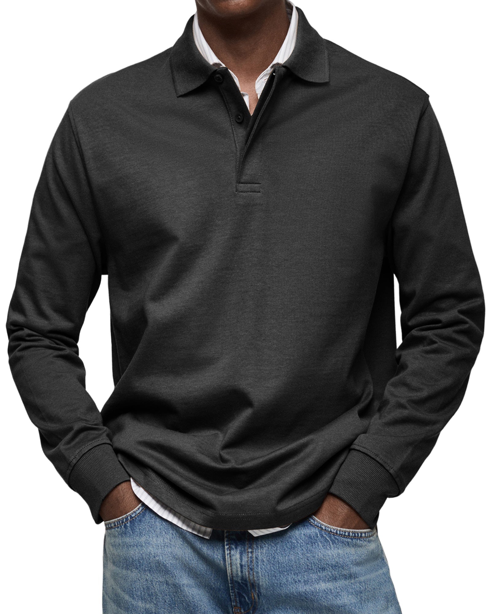 Polo Manches Longues Pour Homme