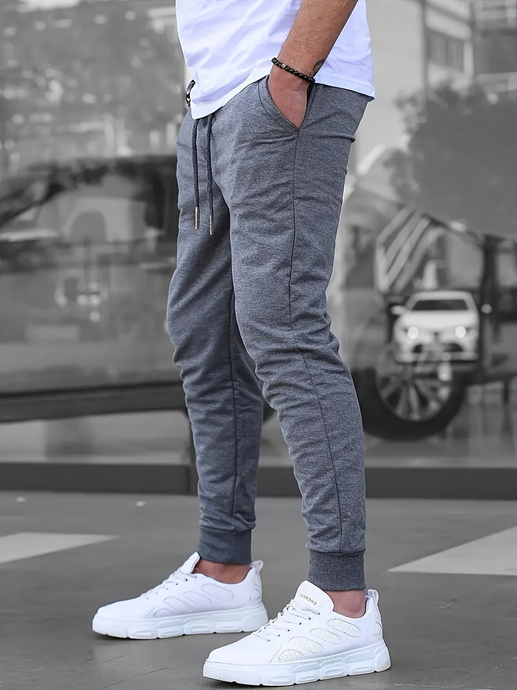 Homme Pantalon Coupe Ajustée