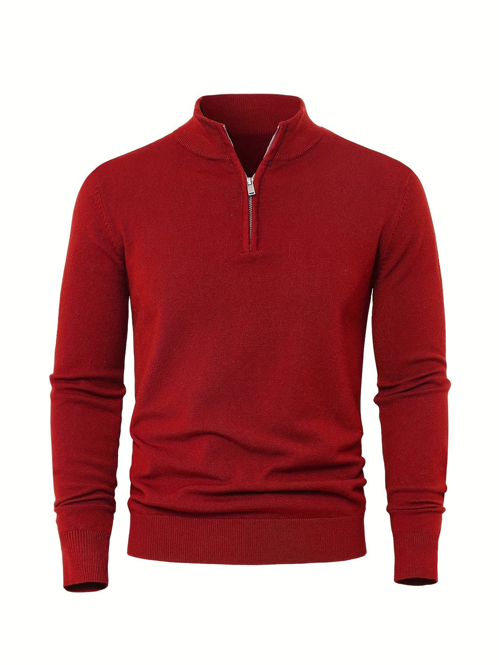 Homme Pull Col Zippé
