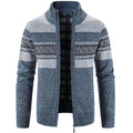 Veste Maille Col Montant Zip Intégral Pour Homme