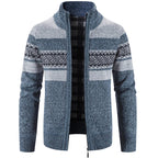 Homme Veste Maille Zippée