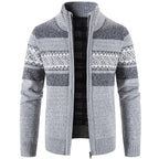Homme Veste Maille Zippée