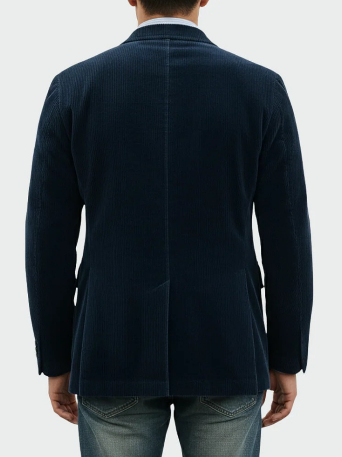 Blazer Aspect Velours Côtelé Pour Homme