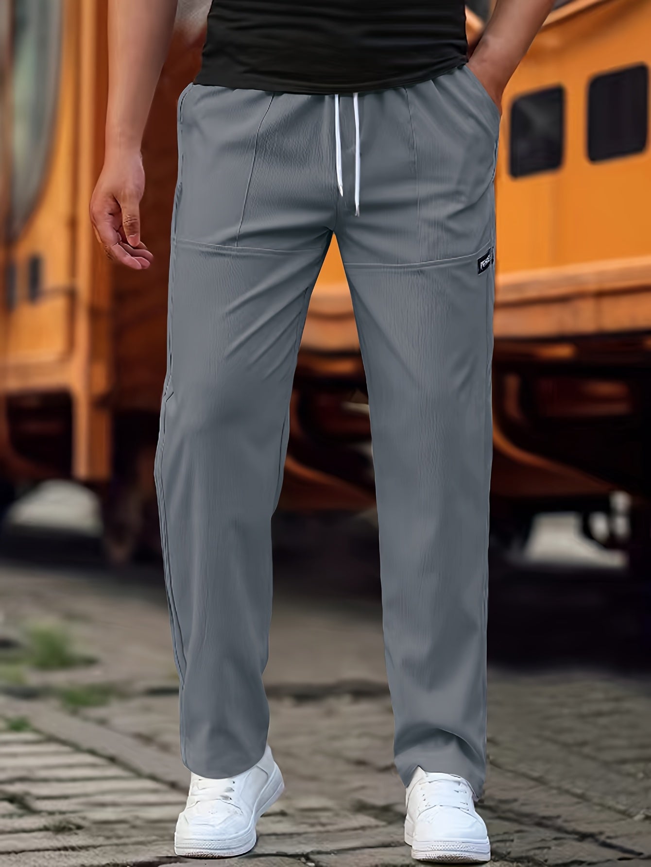 Homme Pantalon Coupe Droite