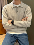 Homme Polo Maille Côtelée