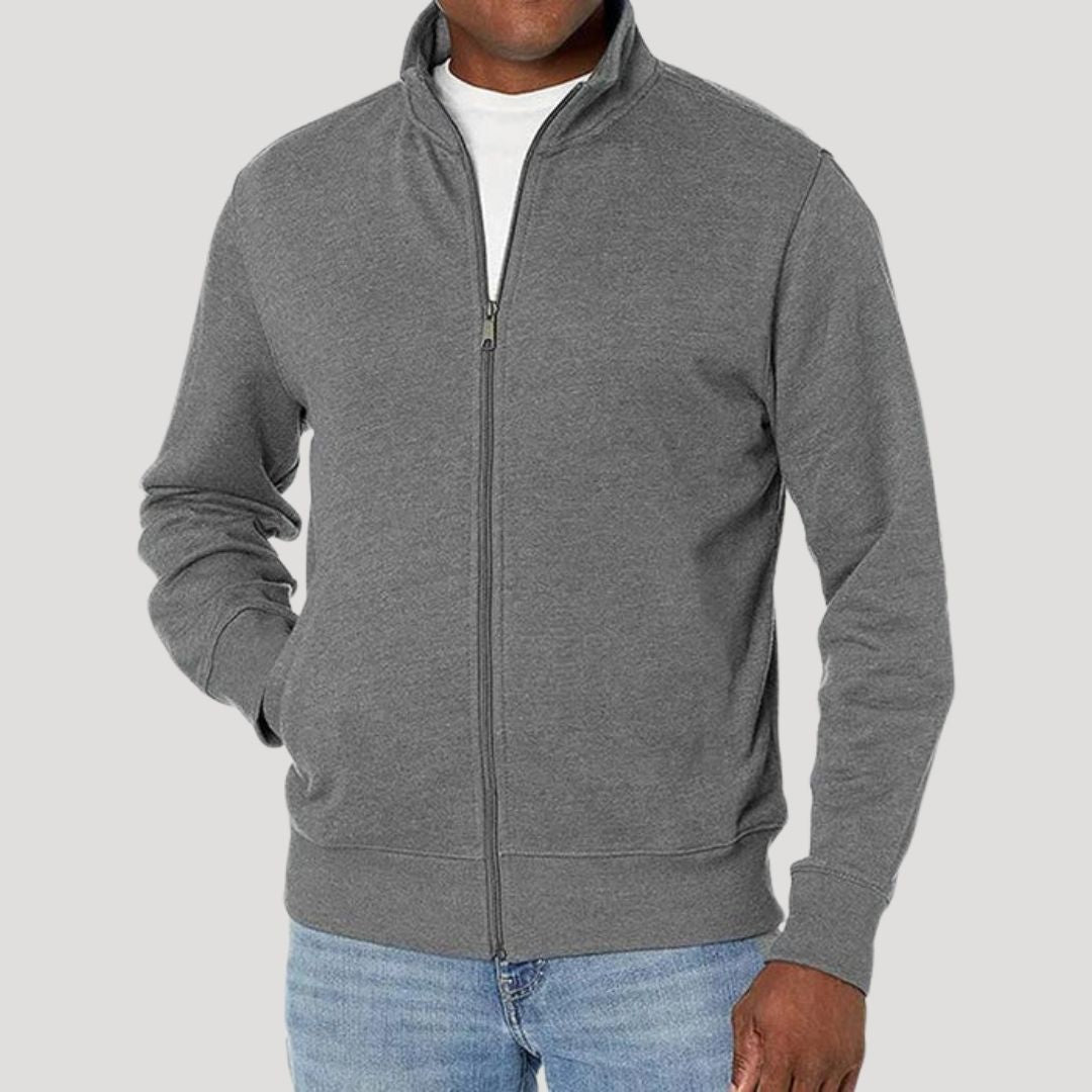 Veste Légère Poches Latérales Col Montant Pour Homme