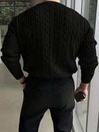 Pull Maille Douce Col Rond Pour Homme