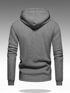 Homme Sweat Capuche Boutonné