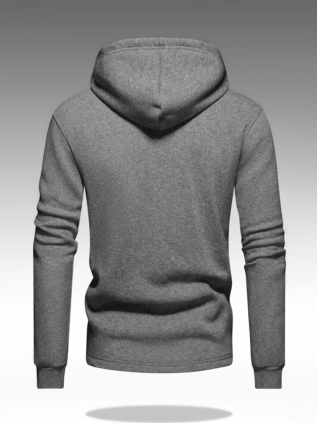 Homme Sweat Capuche Boutonné