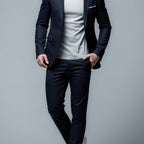 Costume 2 Pièces Col Cranté Pour Homme
