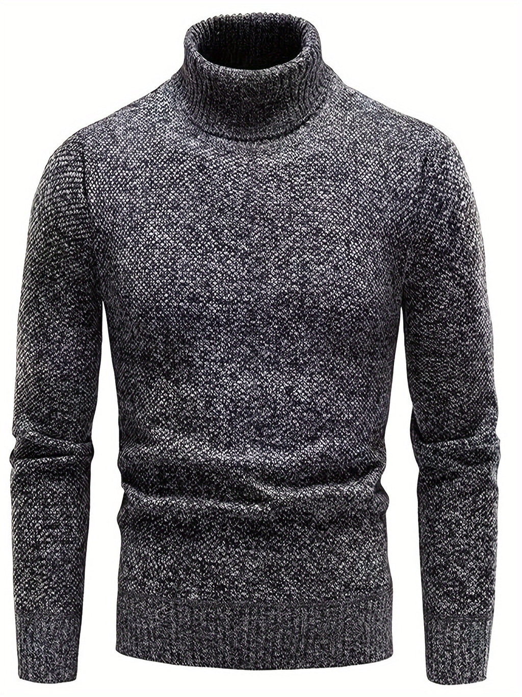 Pull Matière Stretch Col Cranté Pour Homme