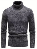 Pull Matière Stretch Col Cranté Pour Homme