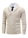 Cardigan Maille Côtelée Pour Homme