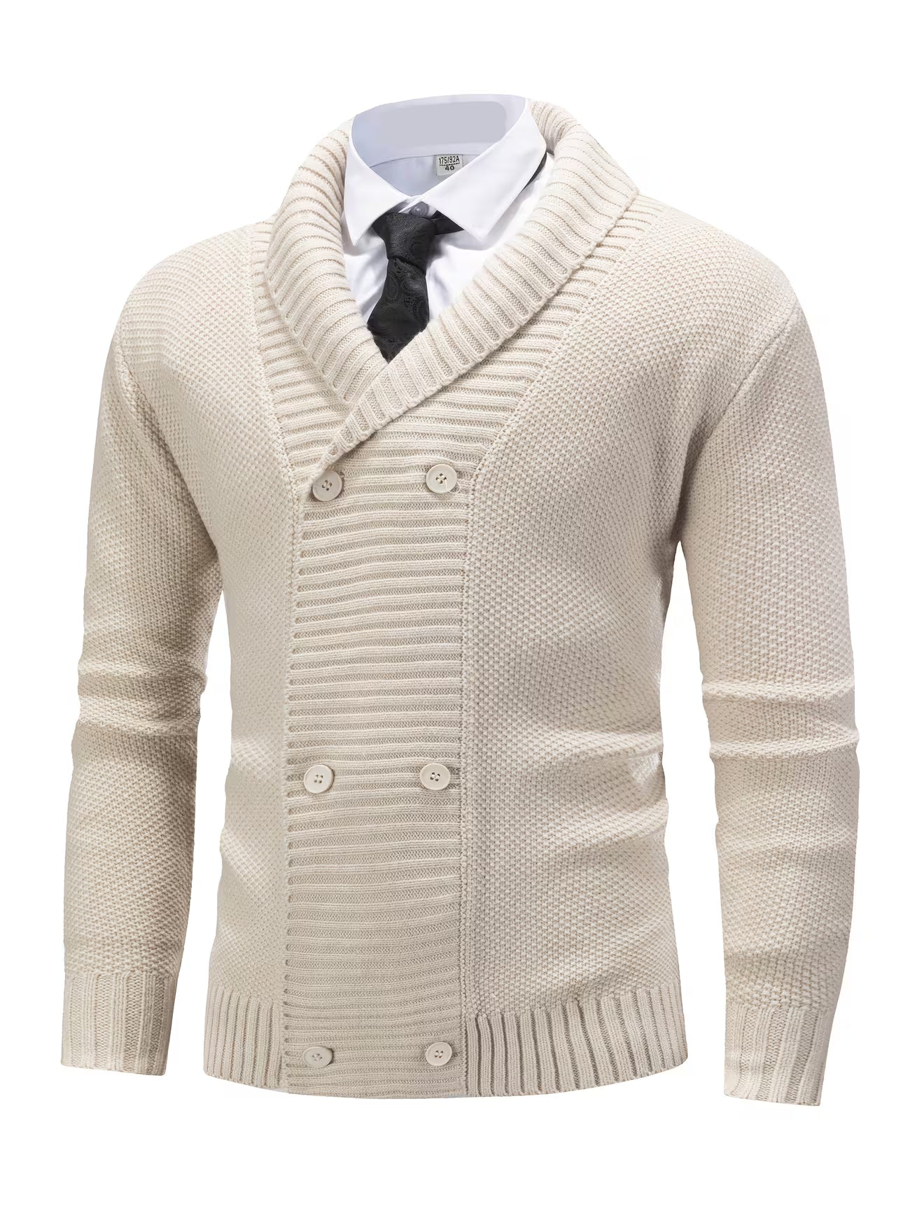 Cardigan Maille Côtelée Pour Homme