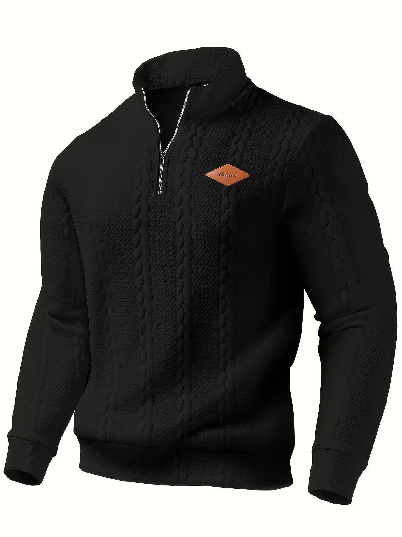 Pull Maille Douce Demi-Zip Pour Homme