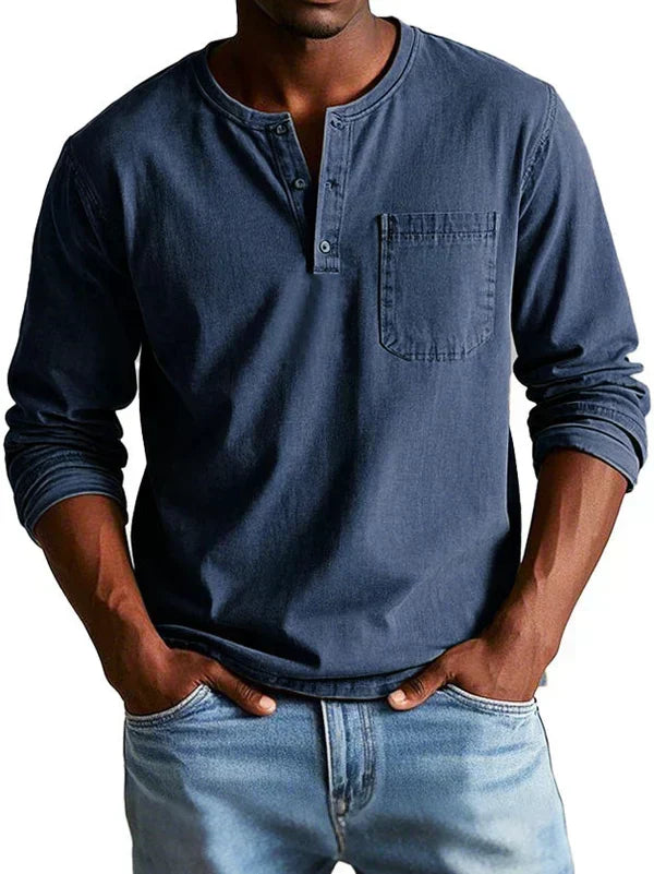 T-Shirt Col Tunisien Pour Homme