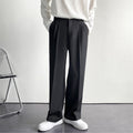 Homme Pantalon Plissé Large