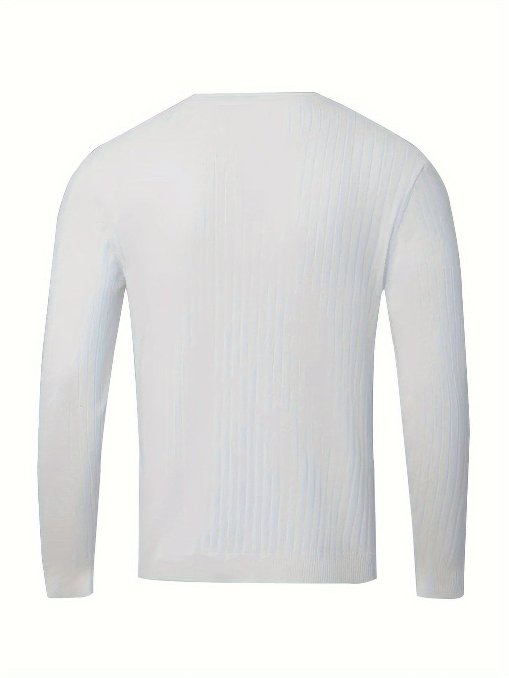 Homme Pull Maille Côtelée