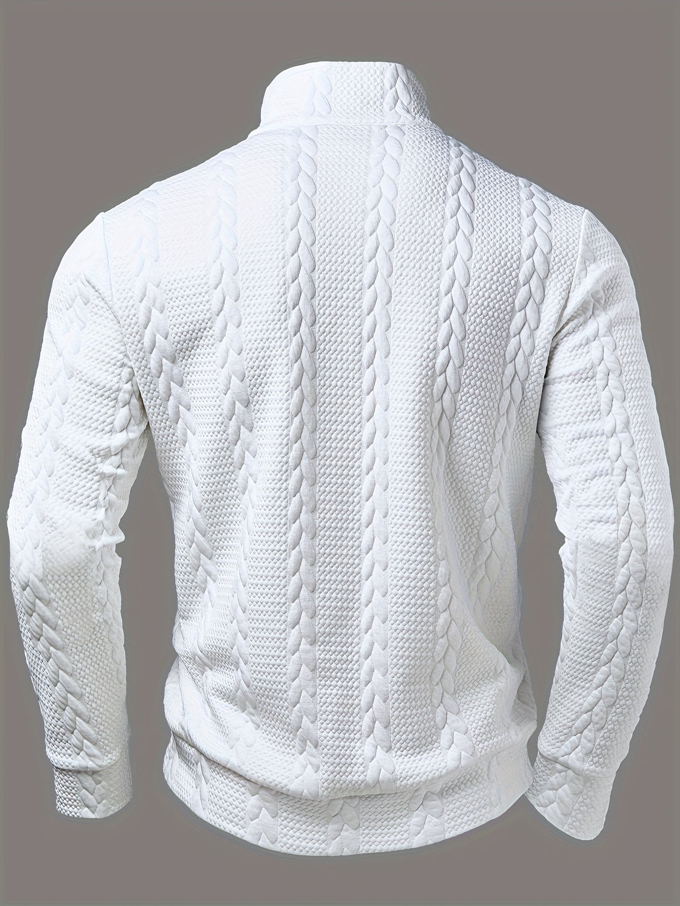 Pull Maille Douce Demi-Zip Pour Homme