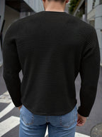 Pull Fin Matière Stretch Pour Homme