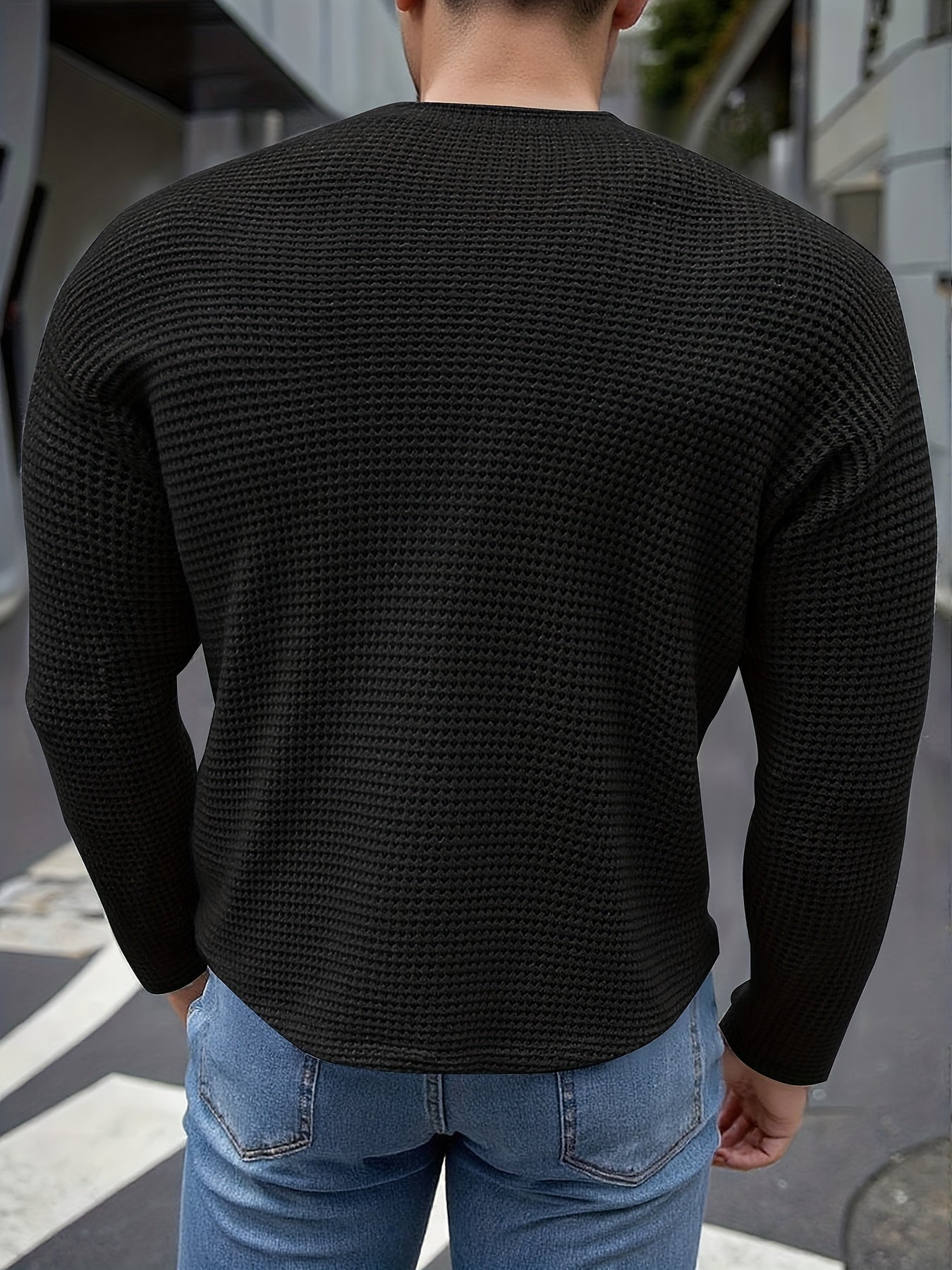 Pull Fin Matière Stretch Pour Homme