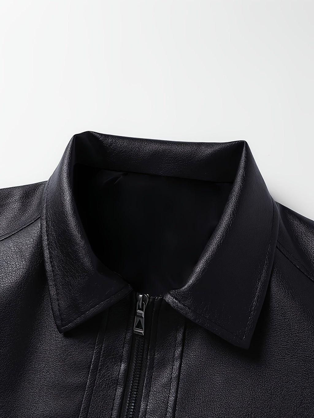 Homme Veste Aspect Cuir