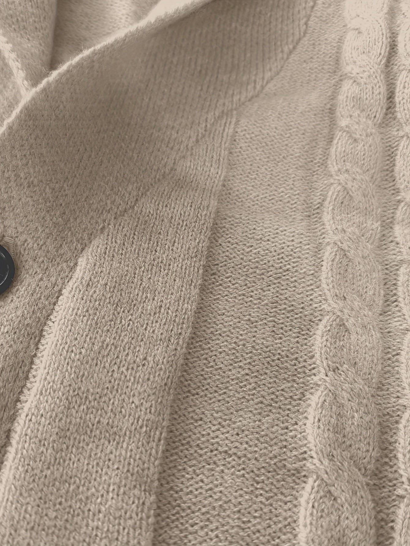 Cardigan Matière Stretch Coupe Ample Pour Homme