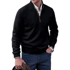 Homme Pull Maille Zippé