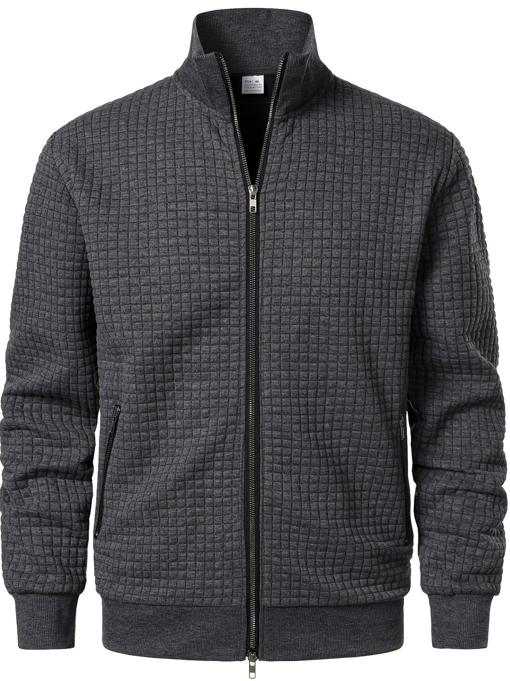 Veste Maille Gaufrée Coupe Droite Pour Homme