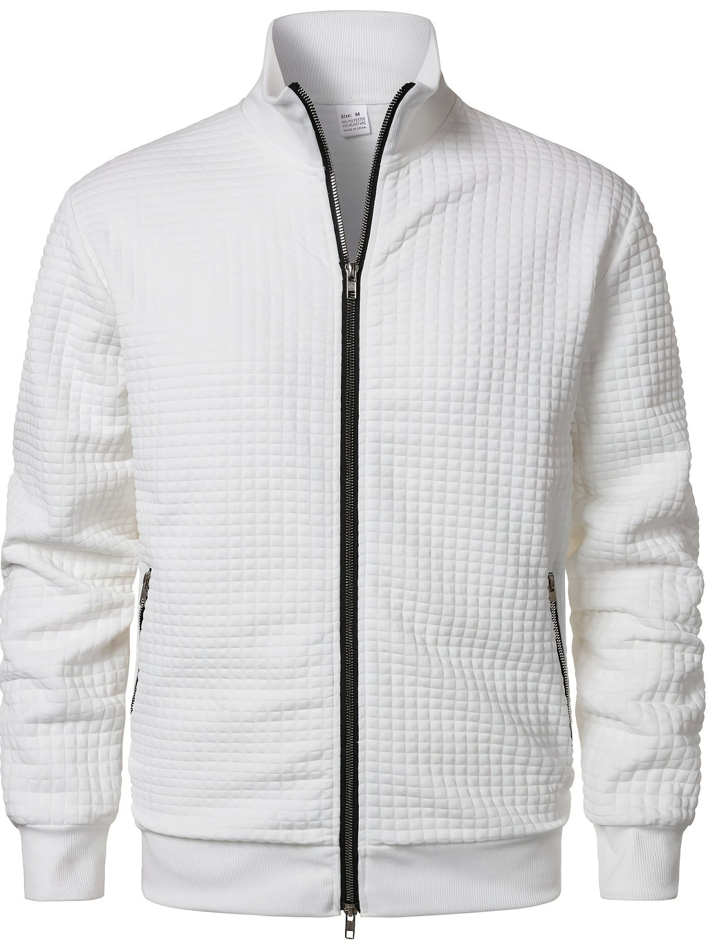 Veste Maille Gaufrée Coupe Droite Pour Homme