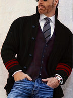 Homme Cardigan Col Châle