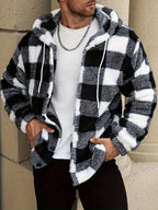 Homme Veste Sherpa Capuche