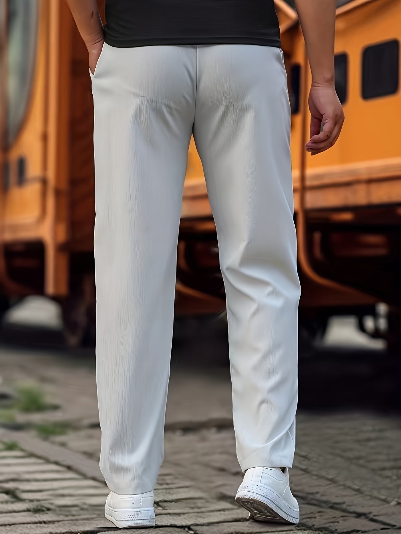 Homme Pantalon Coupe Droite