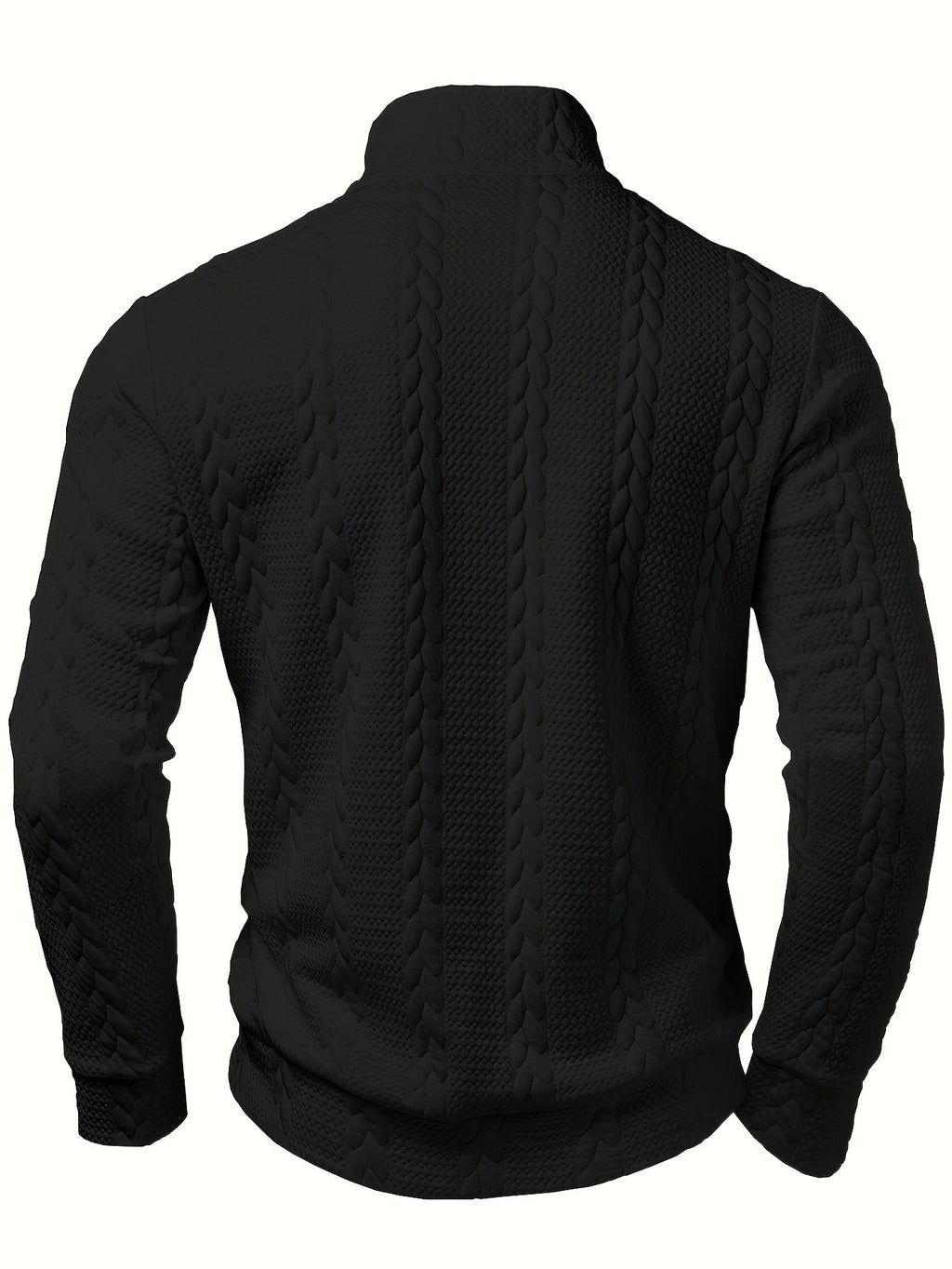 Pull Maille Douce Demi-Zip Pour Homme