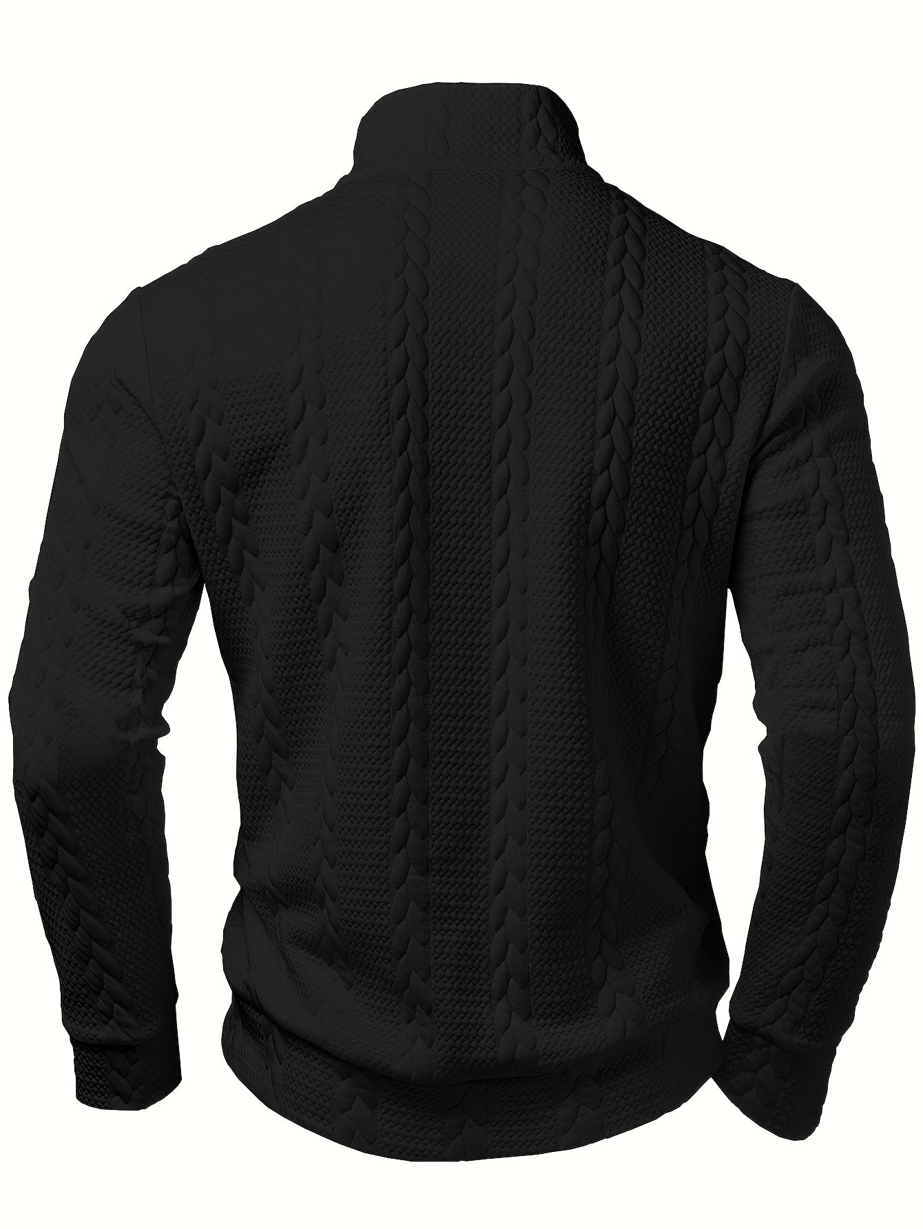 Pull Maille Douce Demi-Zip Pour Homme