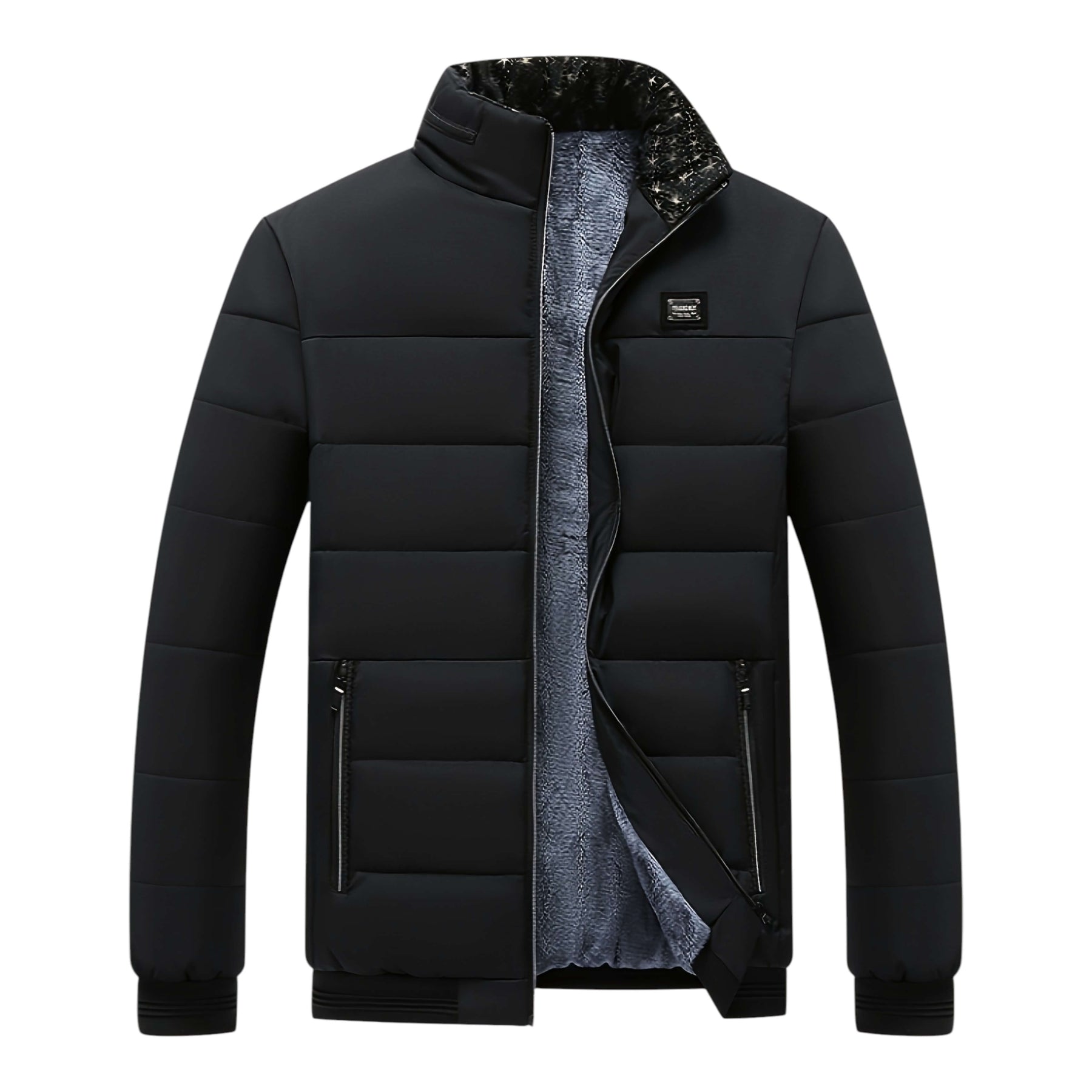 Veste Maille Côtelée Fermeture Zippée Pour Homme