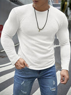 Pull Fin Matière Stretch Pour Homme