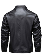 Homme Veste Aspect Cuir