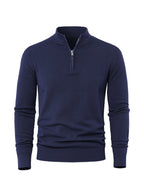 Homme Pull Col Zippé