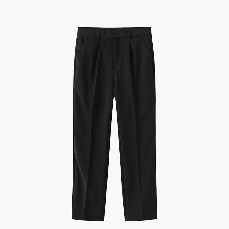 Homme Pantalon Plissé Large