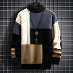 Homme Pull Maille Texturée