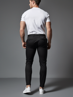 Pantalon Matière Stretch Coupe Ajustée Pour Homme