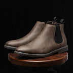 Bottes Chelsea Finition Lisse Bout Rond Montantes Pour Homme