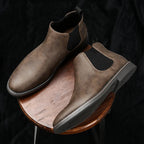 Bottes Chelsea Finition Lisse Bout Rond Montantes Pour Homme