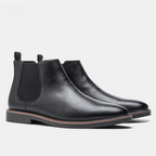 Bottes Chelsea Finition Lisse Bout Rond Montantes Pour Homme